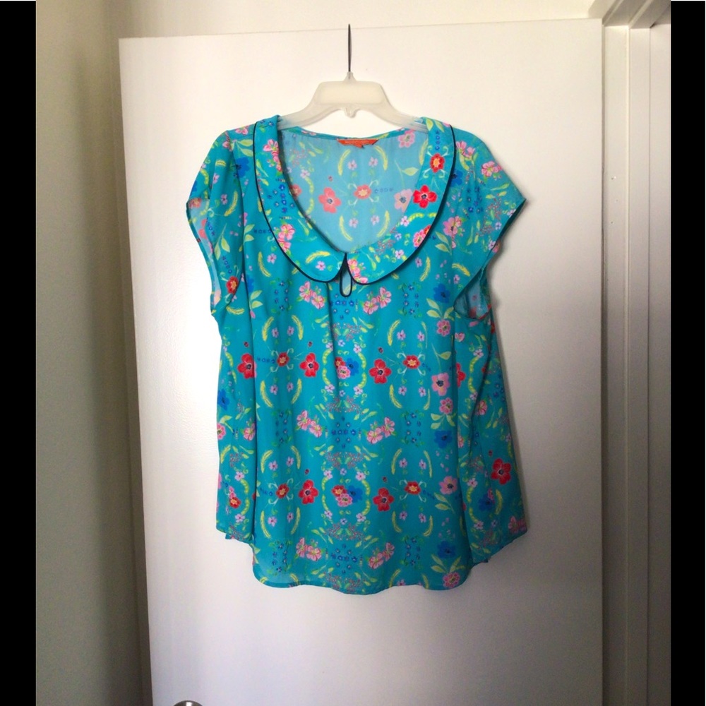 Whimsical collar blouse